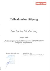 Aufbaulehrgang Haushalt/Kleingewerbe Frau Sabine Otto-Boxberg